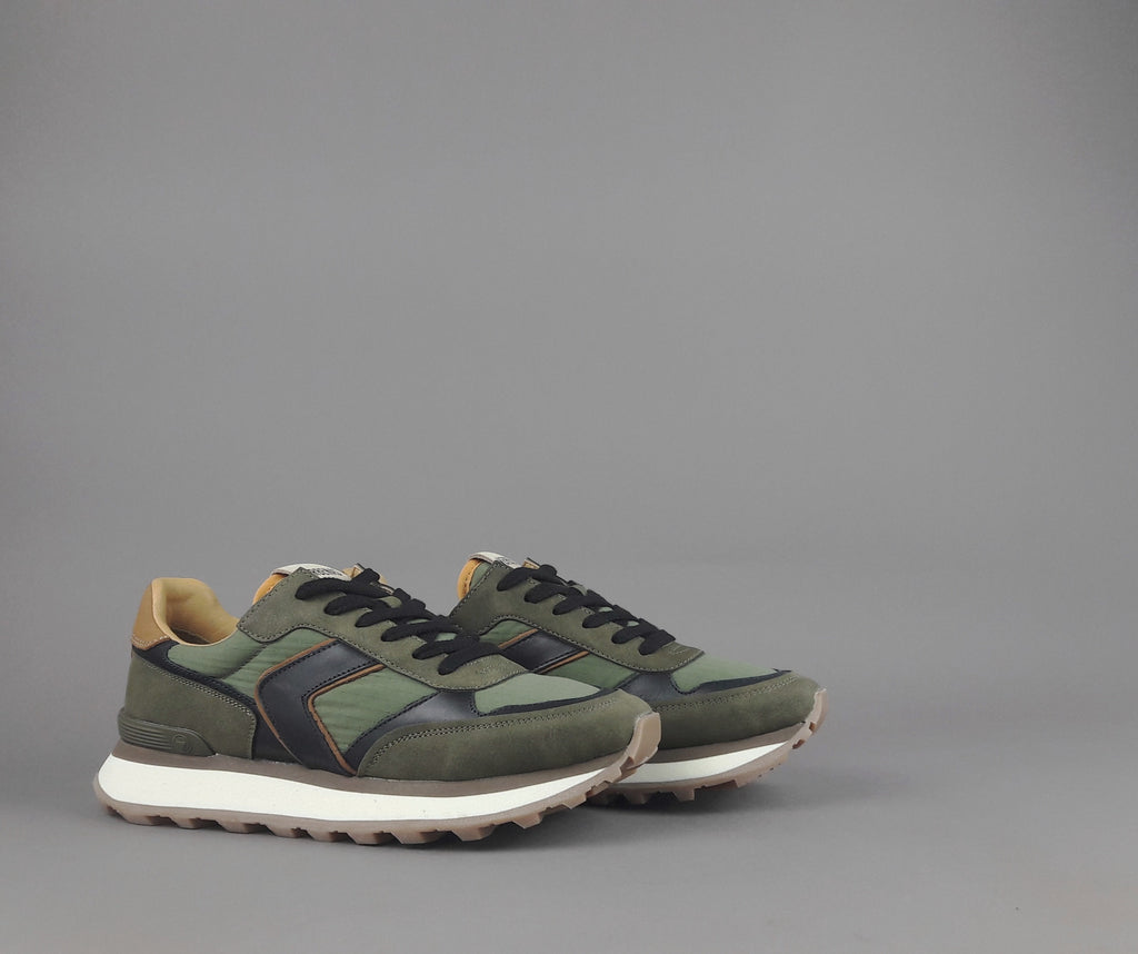 Verbenas Sneakers Uomo Tessuto E Tela Verde Militare