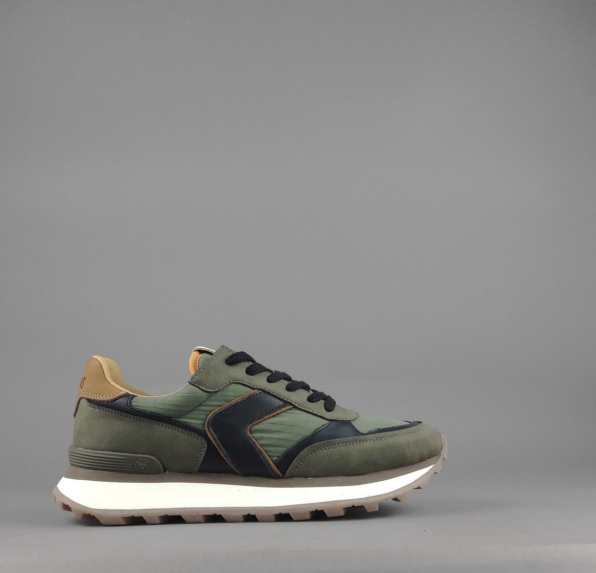 Verbenas Sneakers Uomo Tessuto E Tela Verde Militare