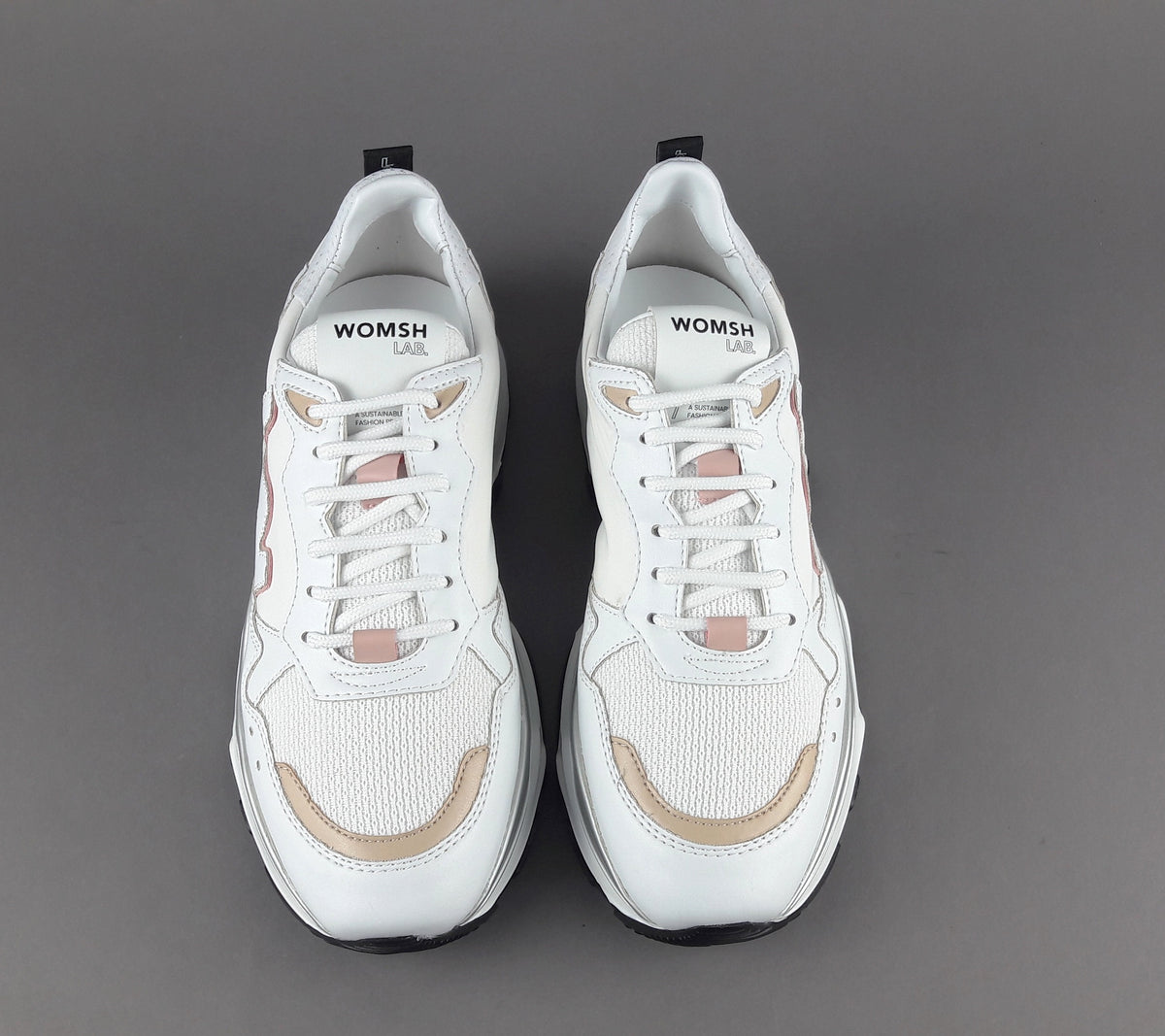 Womsh Eco Sneakers Donna Futura Appleskin Nylon Bianco
