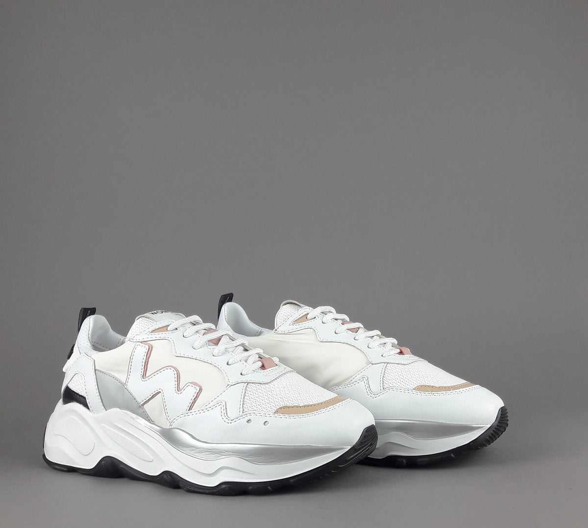Womsh Eco Sneakers Donna Futura Appleskin Nylon Bianco