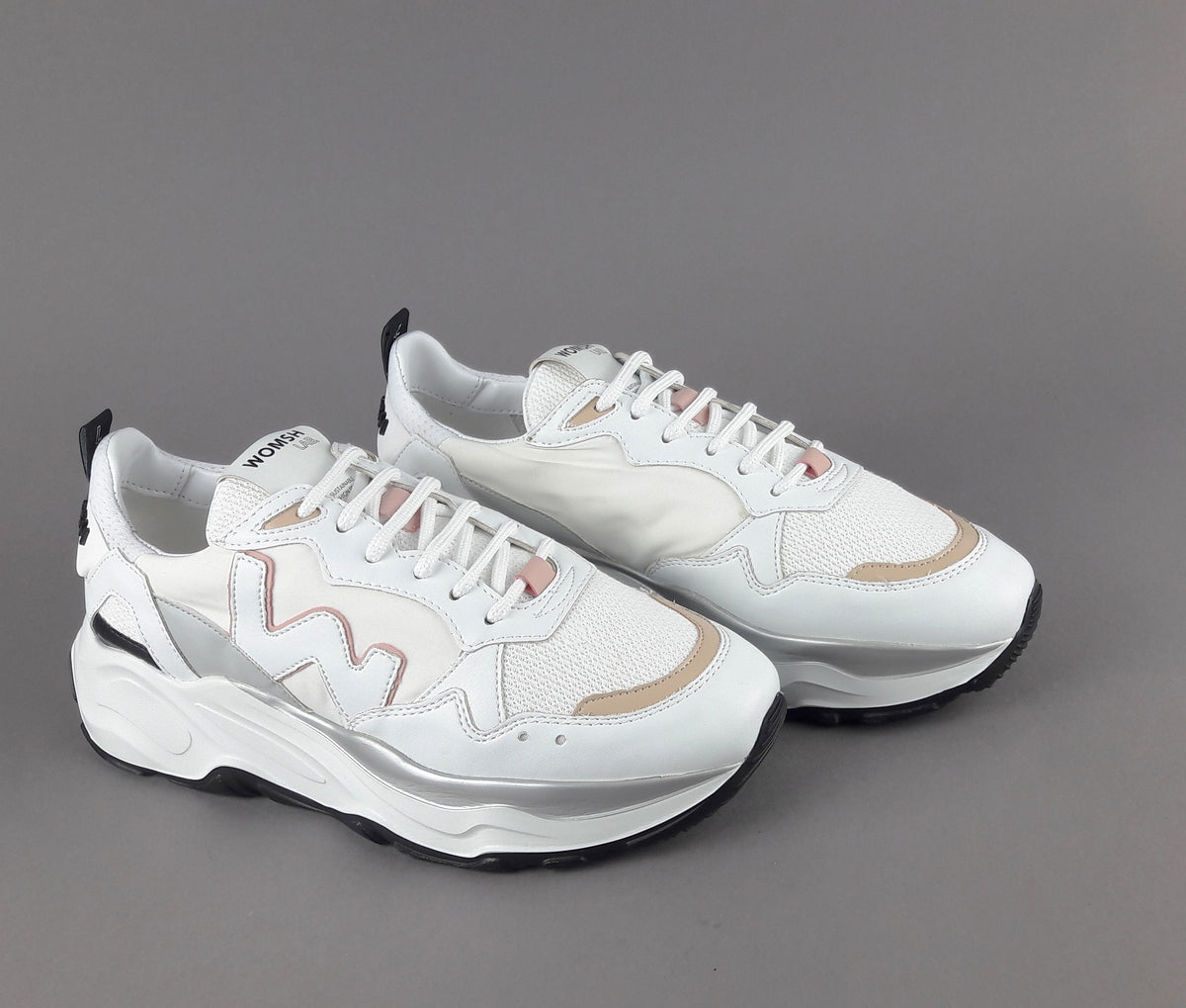 Womsh Eco Sneakers Donna Futura Appleskin Nylon Bianco
