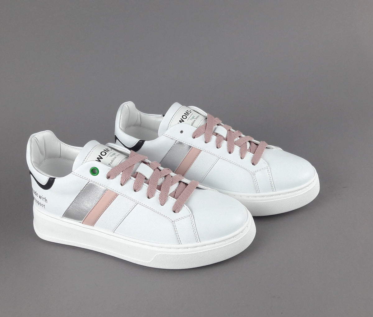 Womsh Eco Sneakers Donna Kingston Appleskin Bianco