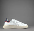 Womsh Sneakers Uomo Snik Pelle Bianco Blu Scuro