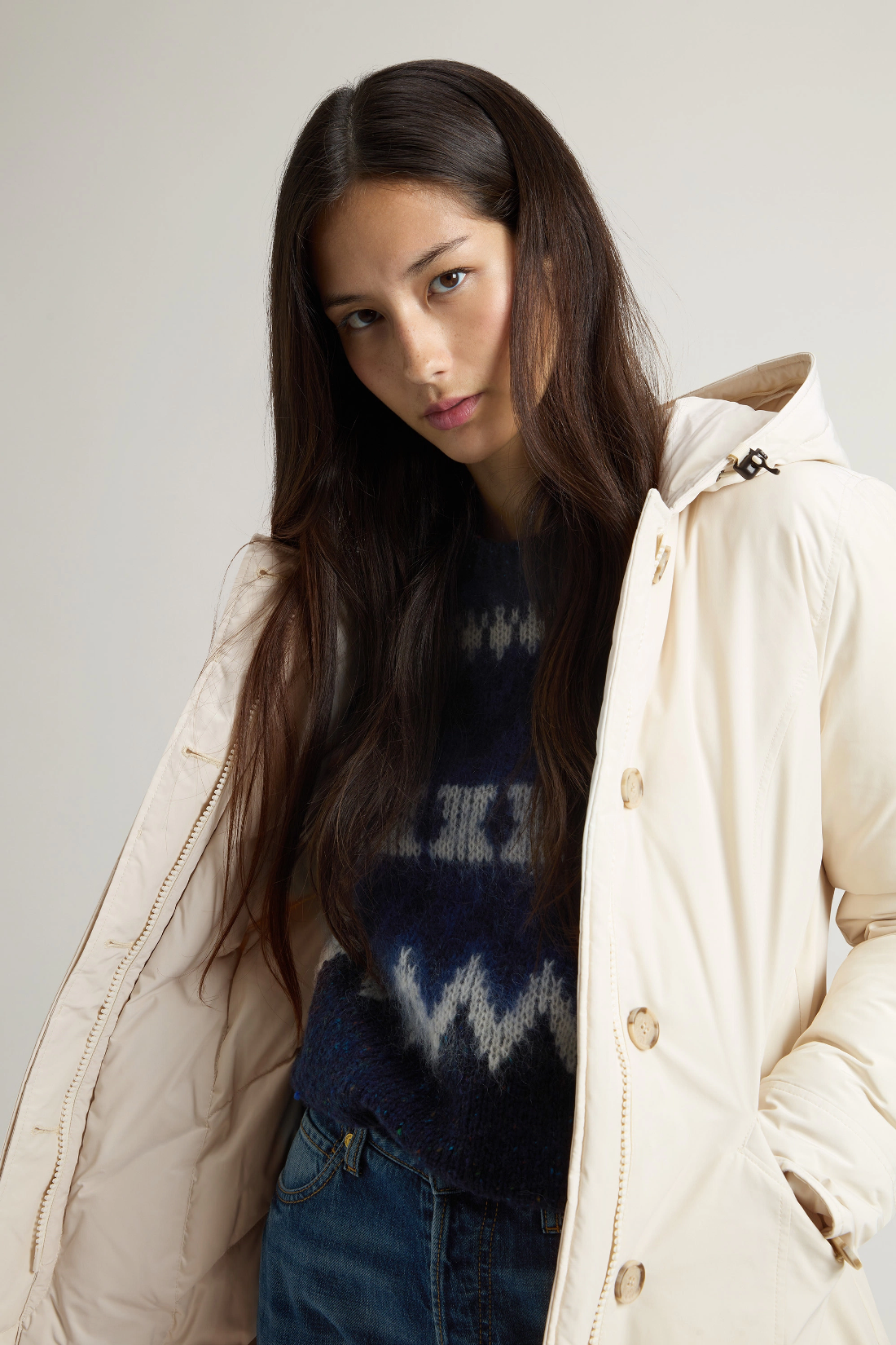 Woolrich Arctic Parka Donna Urban Touch Bianco Opaco