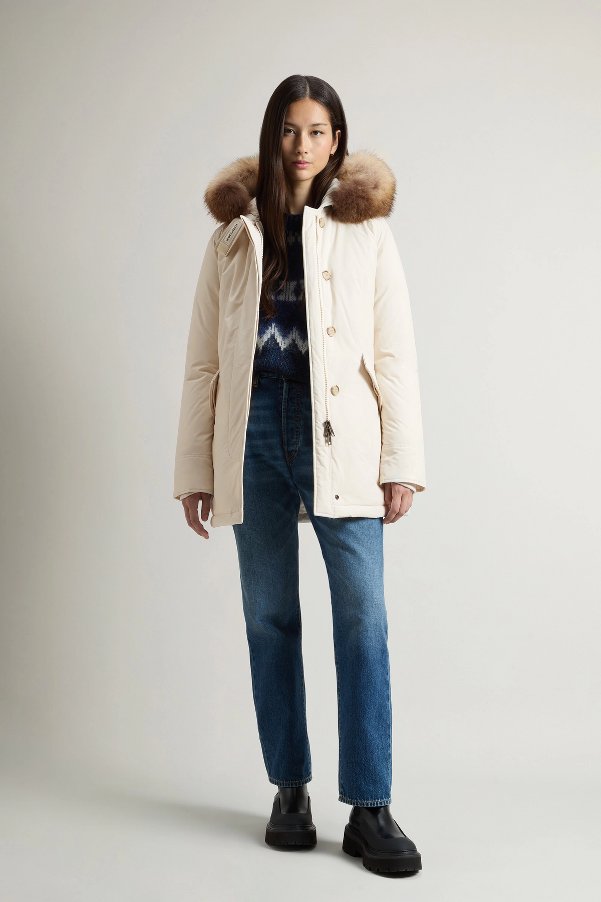 Woolrich Arctic Parka Donna Urban Touch Bianco Opaco
