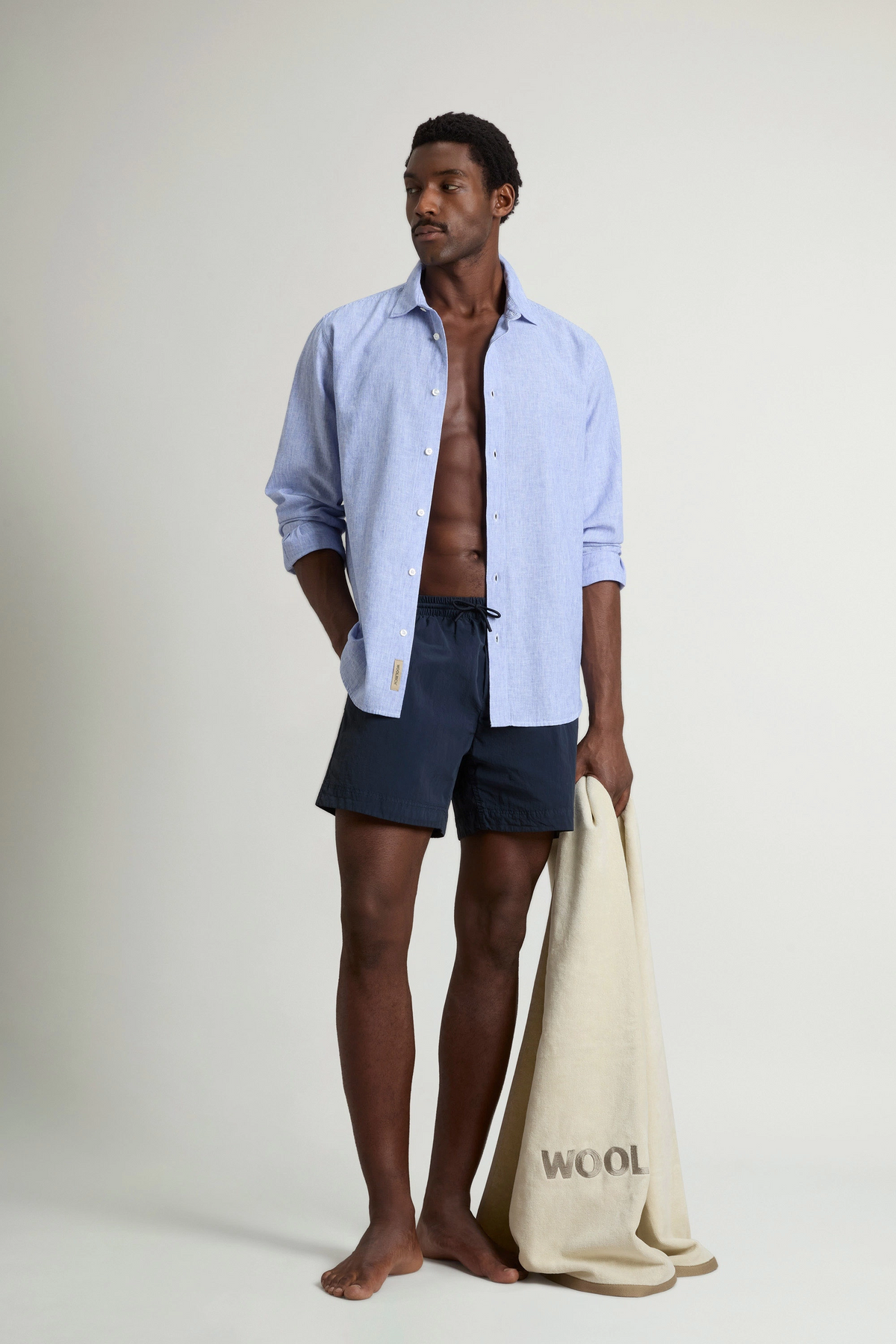 Woolrich Costume Uomo Nylon Blu Scuro