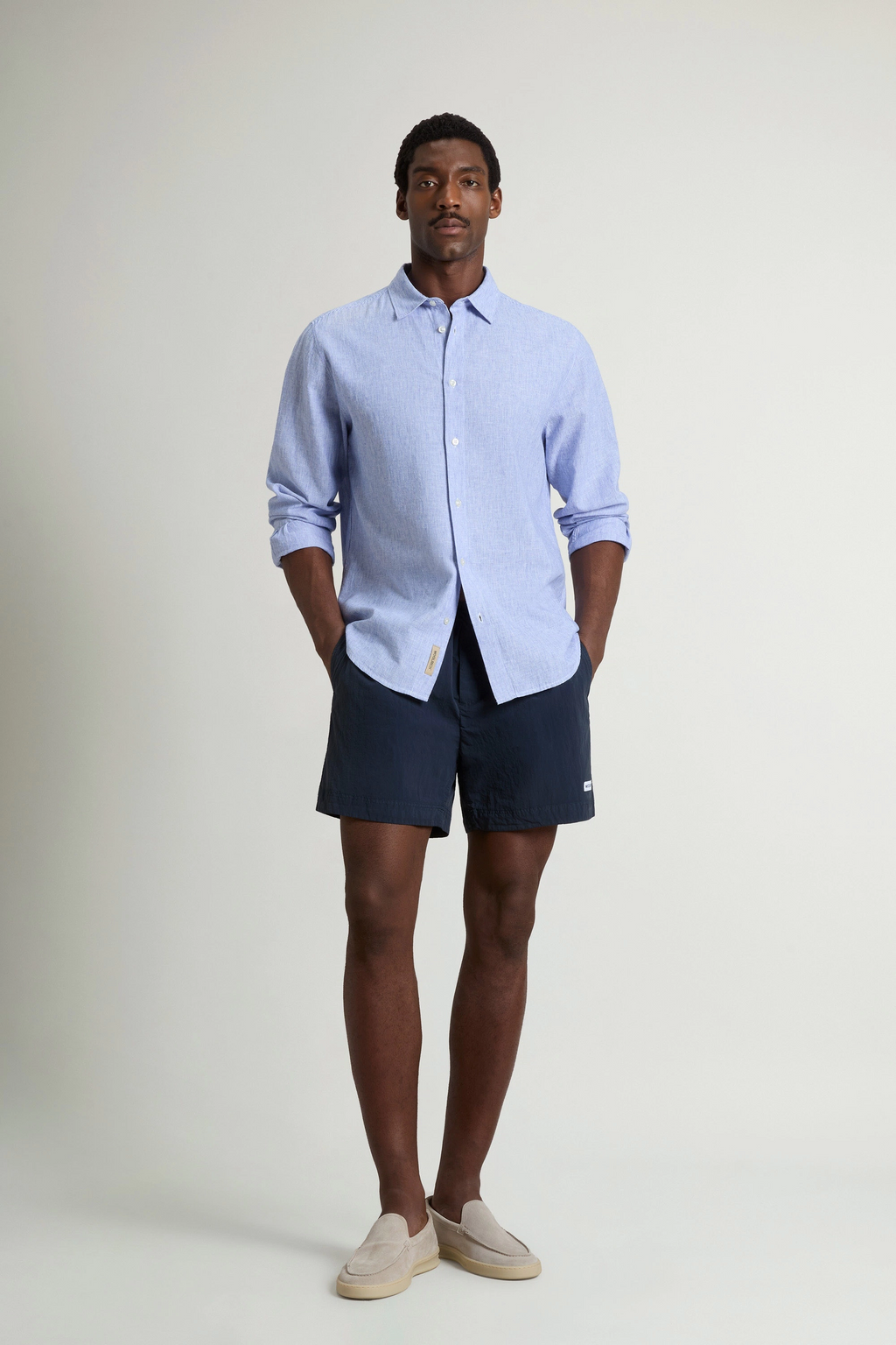 Woolrich Costume Uomo Nylon Blu Scuro
