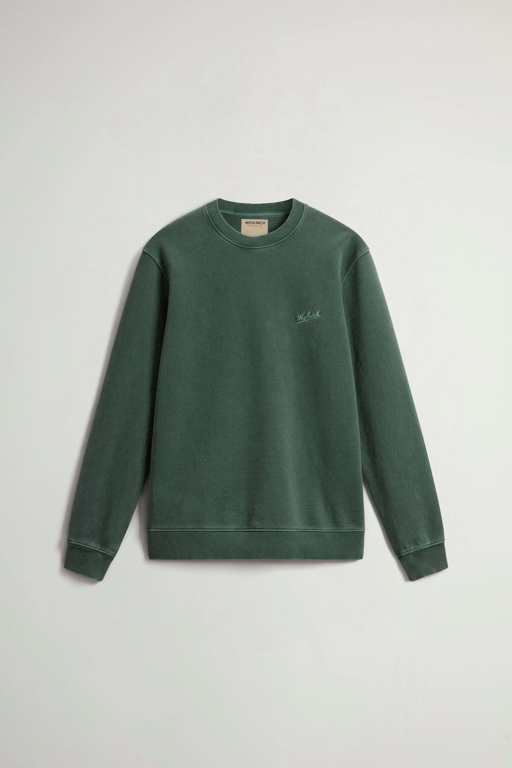 Woolrich Felpa Tinto Capo Uomo Verde Scuro