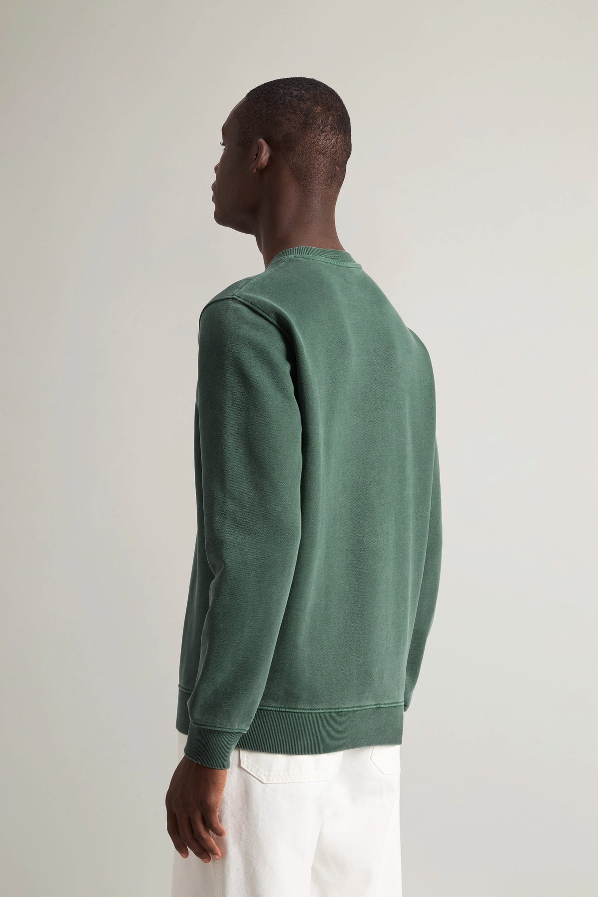 Woolrich Felpa Tinto Capo Uomo Verde Scuro