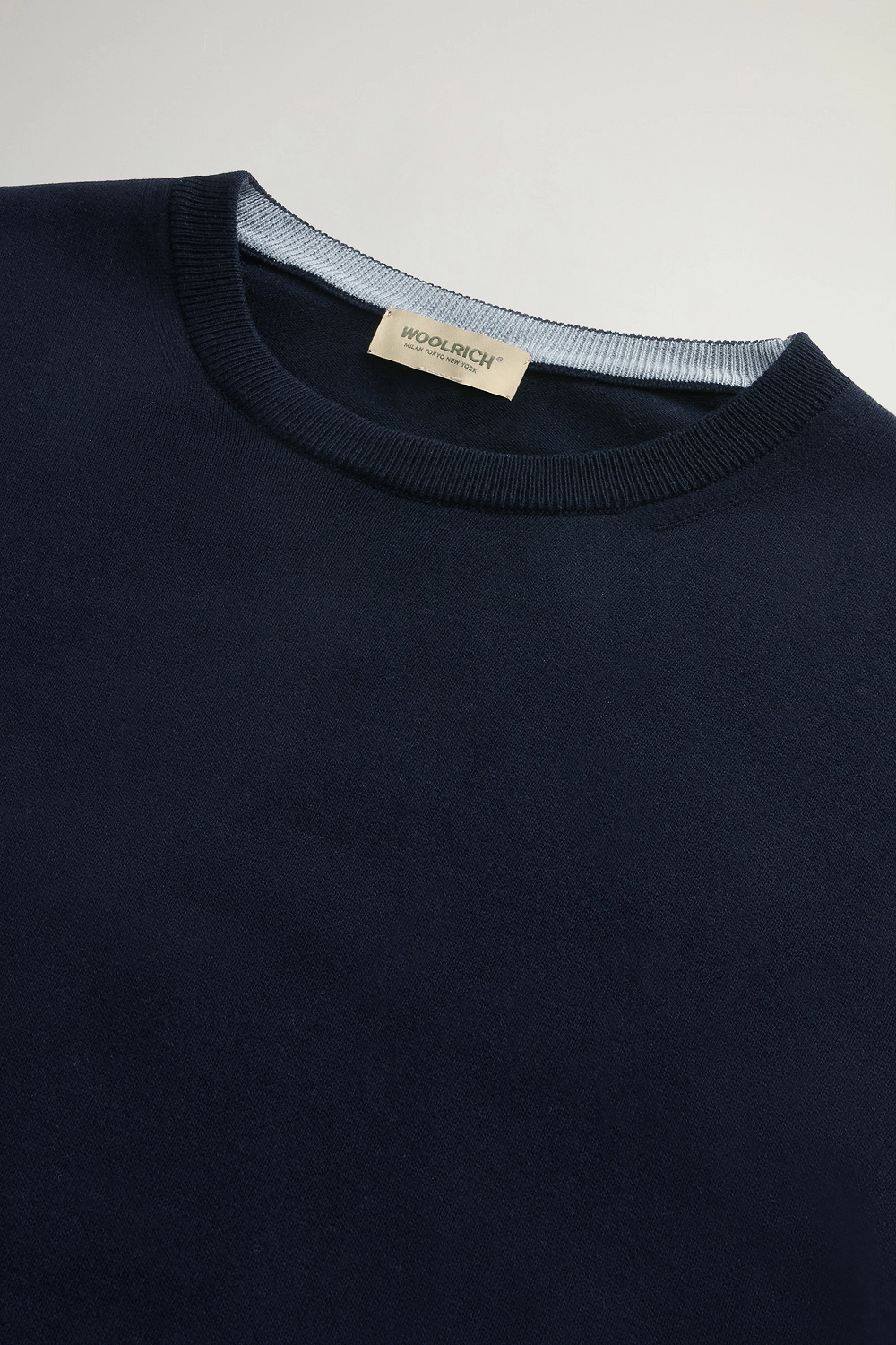 Woolrich Maglia Uomo Cotone Blu Scuro