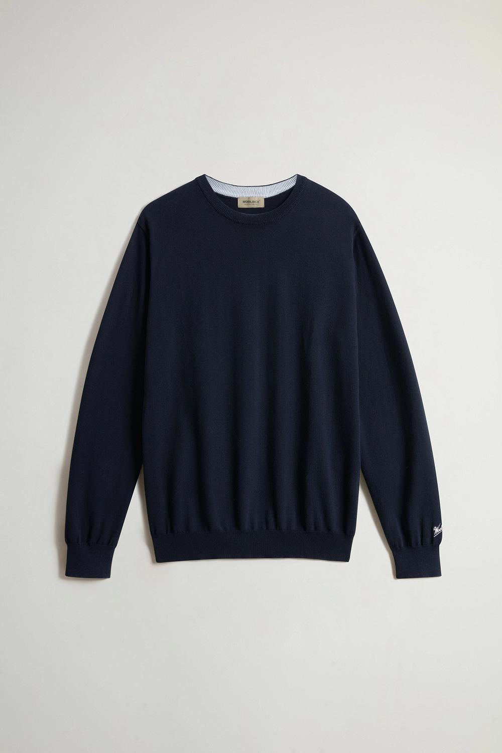 Woolrich Maglia Uomo Cotone Blu Scuro