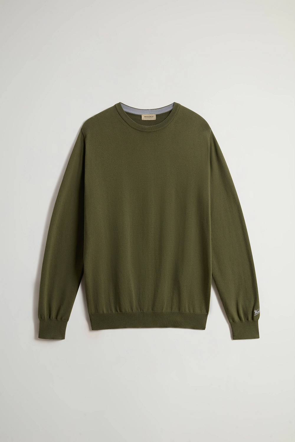 Woolrich Maglia Uomo Cotone Verde Militare