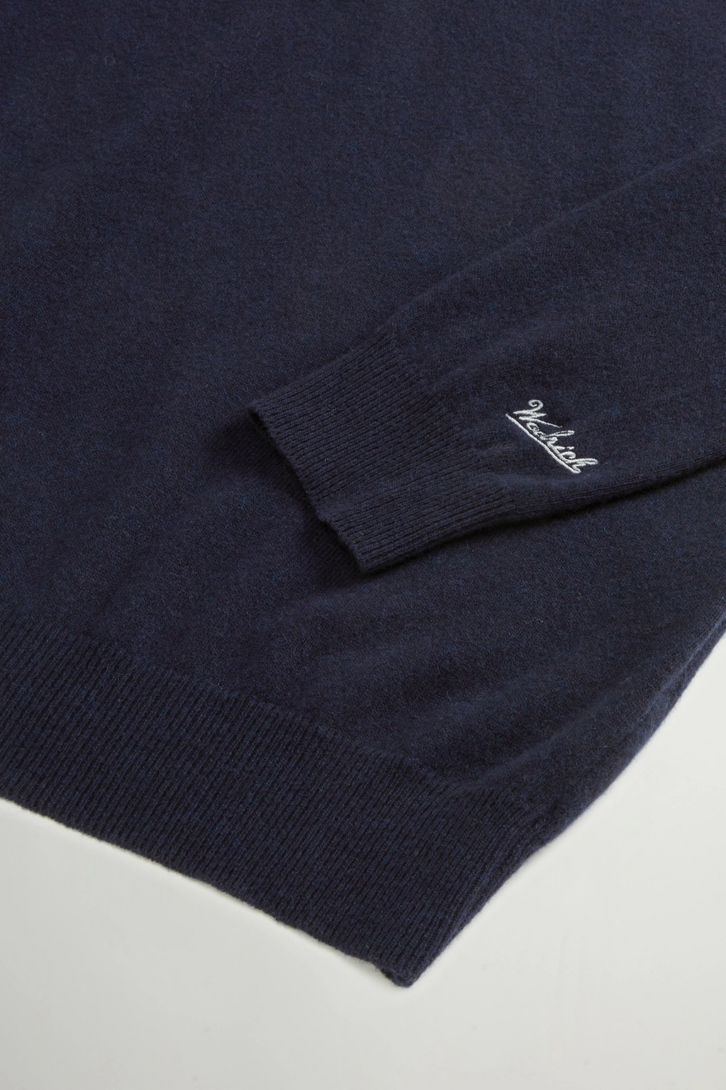 Woolrich Maglia Uomo Girocollo Lana Blu Scuro