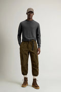 Woolrich Maglia Uomo Girocollo Lana Grigio Scuro