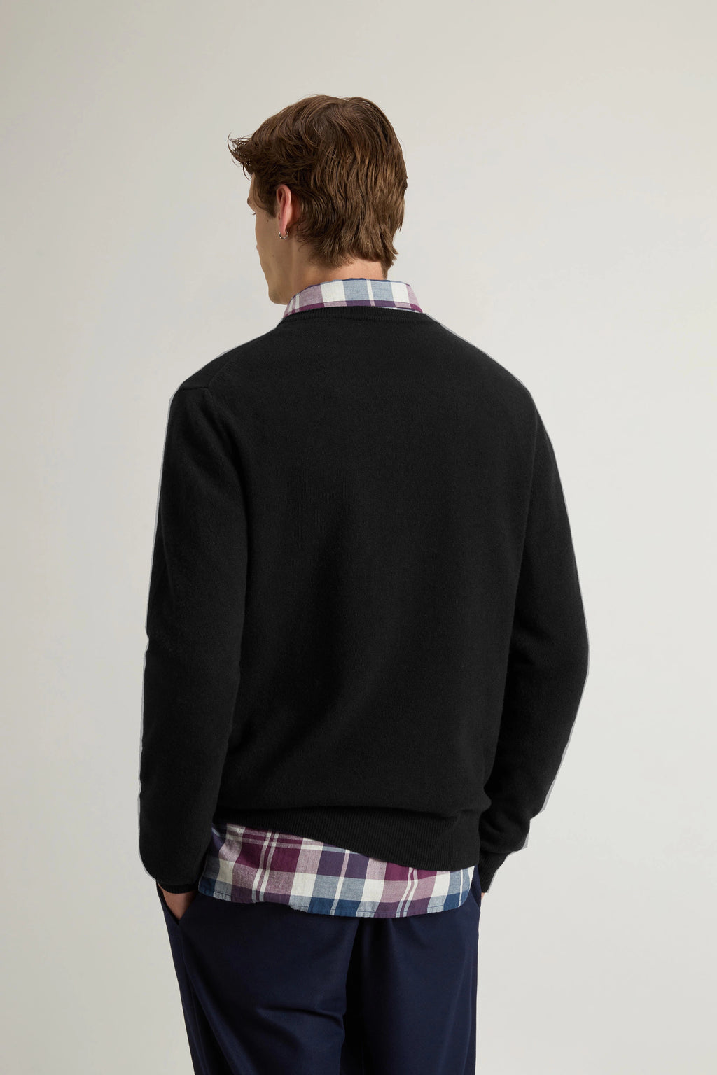 Woolrich Maglia Uomo Girocollo Lana Nero