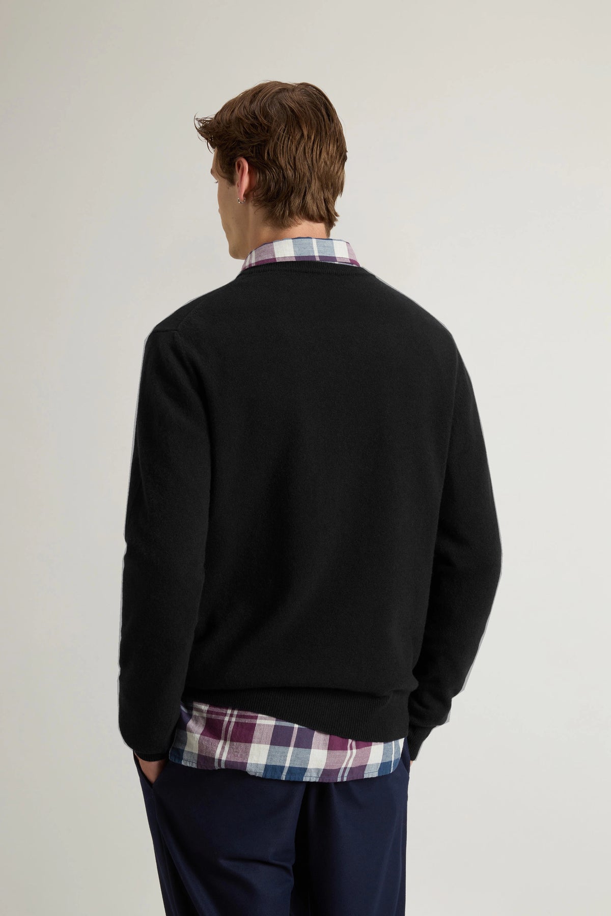 Woolrich Maglia Uomo Girocollo Lana Nero
