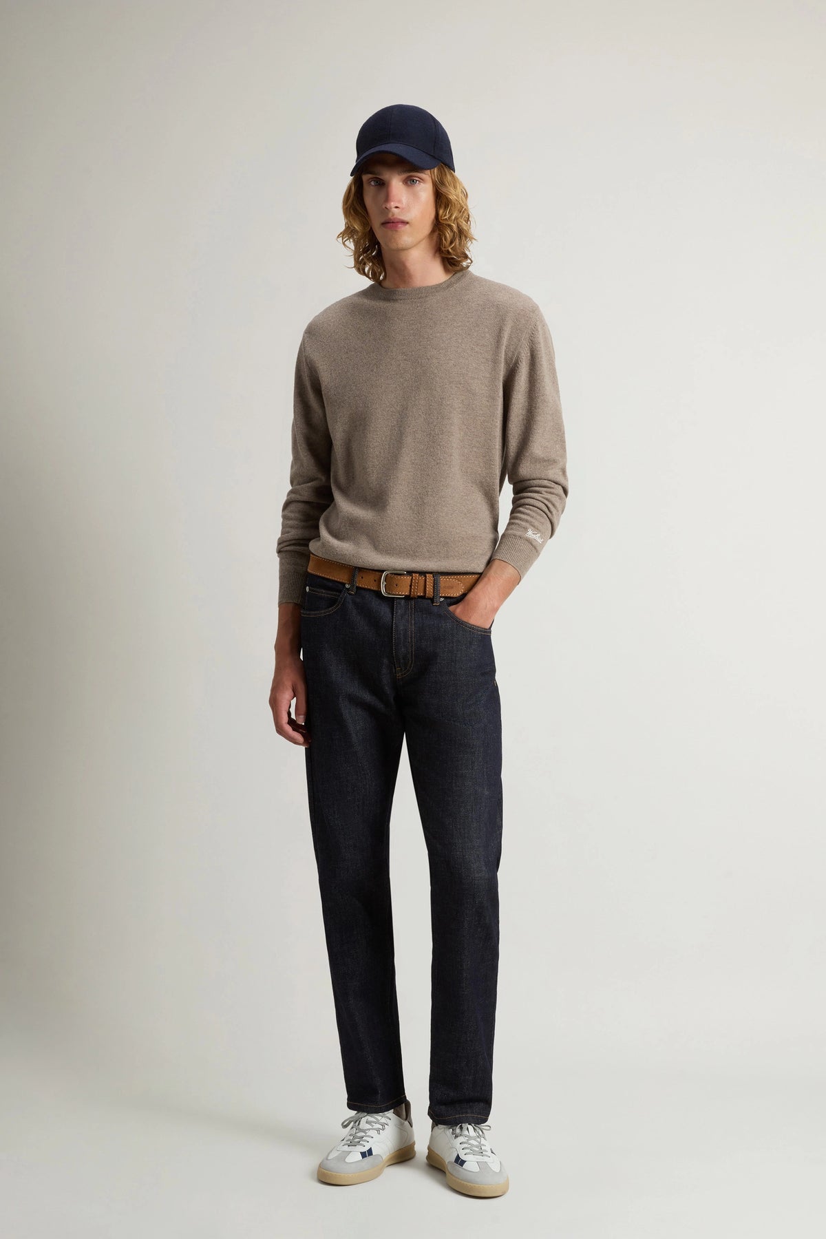 Woolrich Maglia Uomo Girocollo Lana Talpa