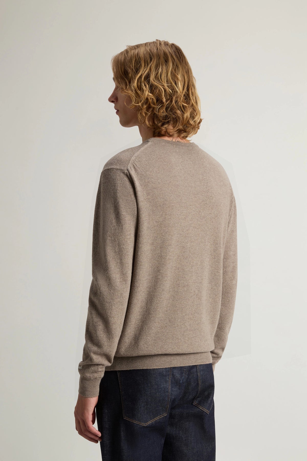Woolrich Maglia Uomo Girocollo Lana Talpa