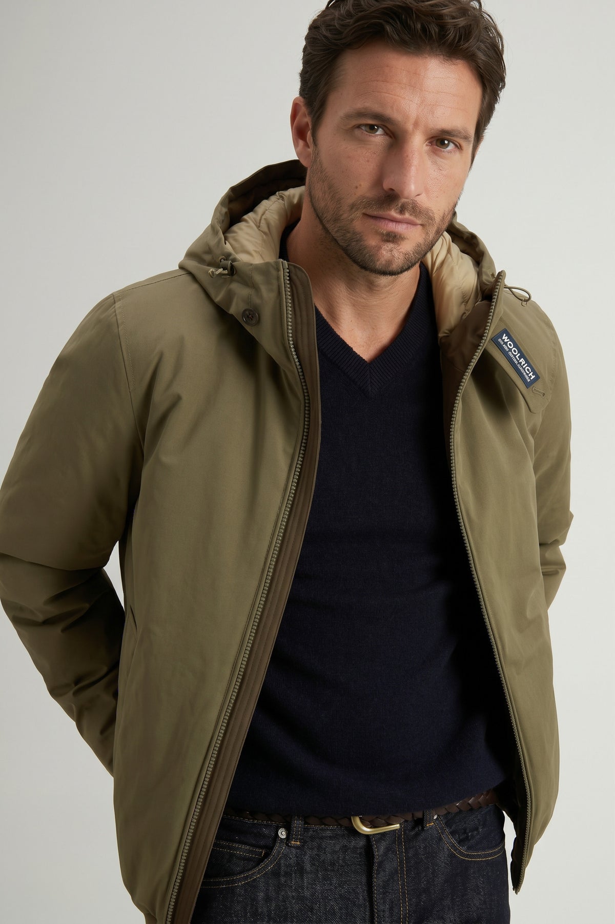 Woolrich Pacific Mountain Uomo Verde Militare Tenue