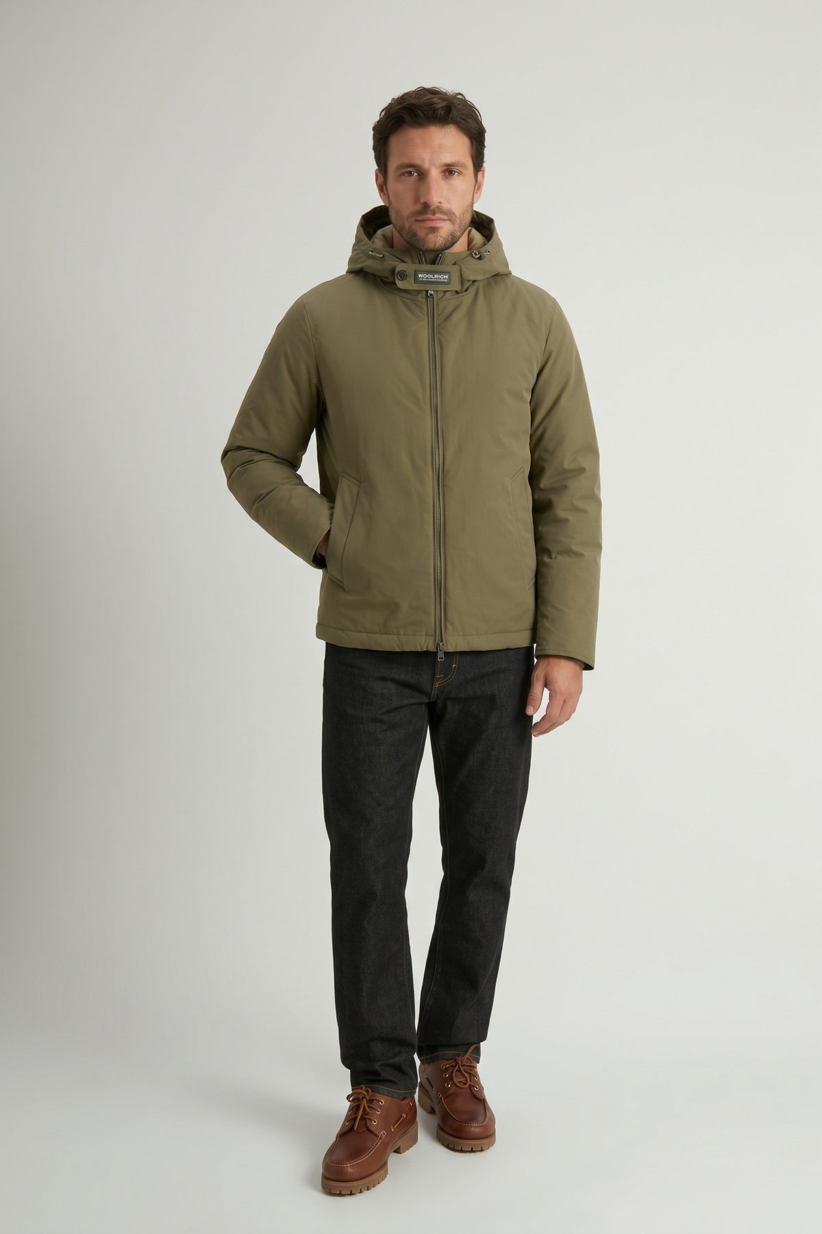 Woolrich Pacific Mountain Uomo Verde Militare Tenue