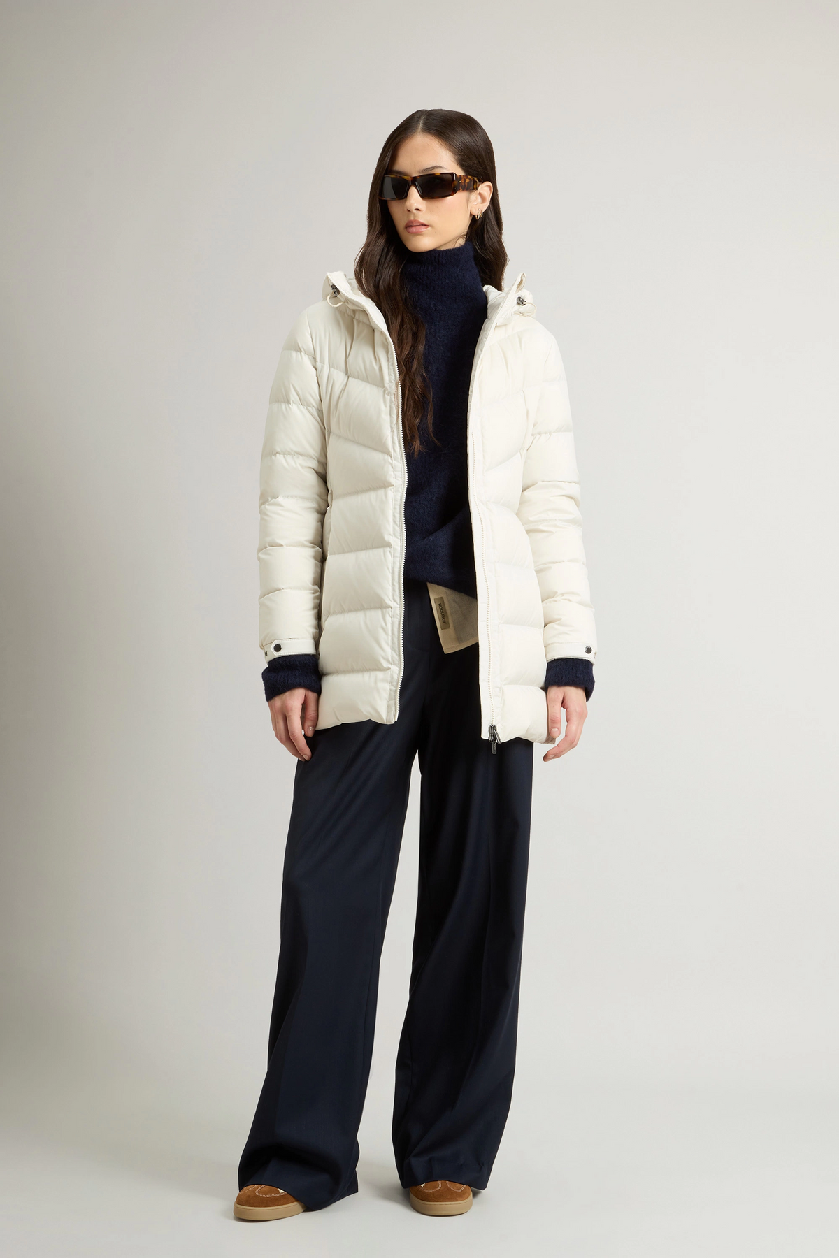 Woolrich Piumino Shirley Donna Microfibra Bianco Opaco