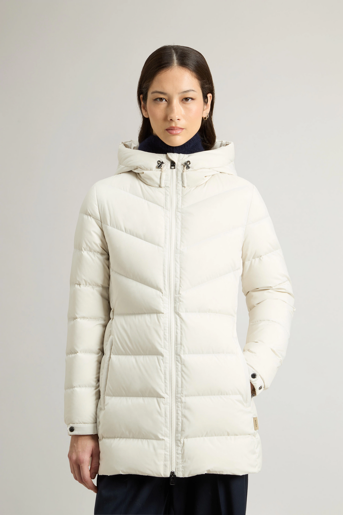 Woolrich Piumino Shirley Donna Microfibra Bianco Opaco