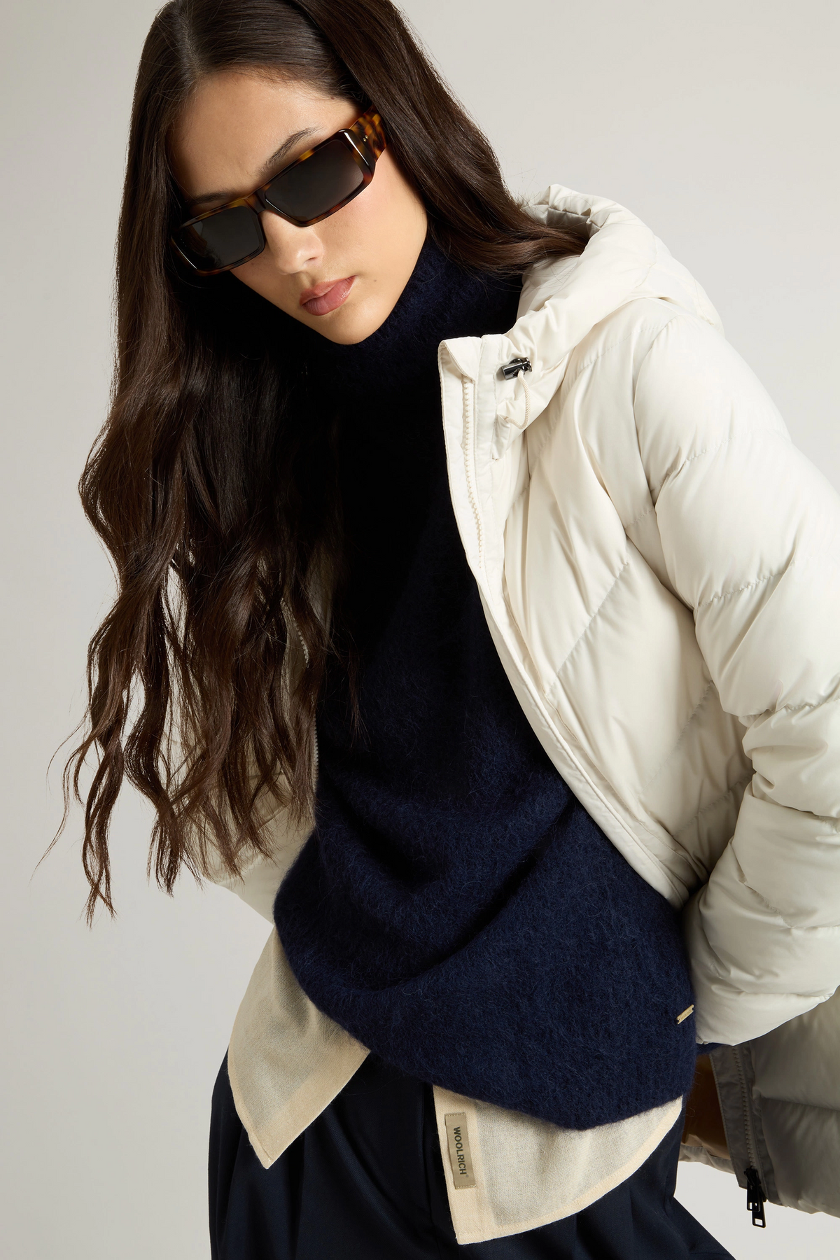 Woolrich Piumino Shirley Donna Microfibra Bianco Opaco