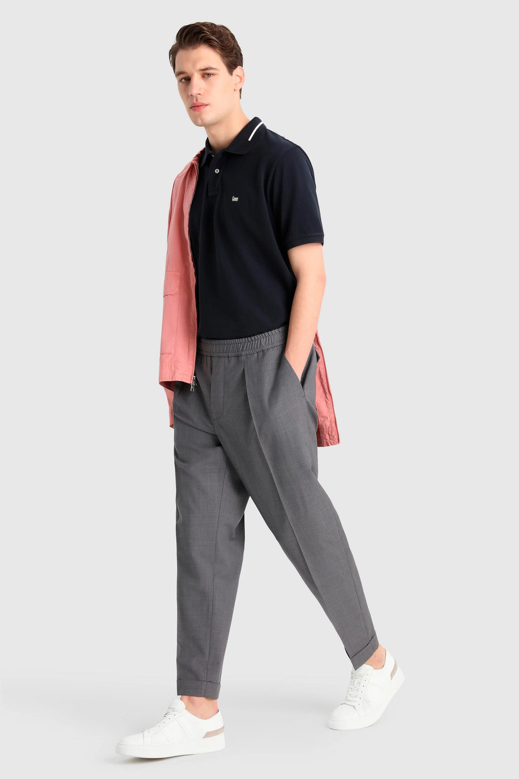 Woolrich Polo Uomo Cotone Blu Scuro