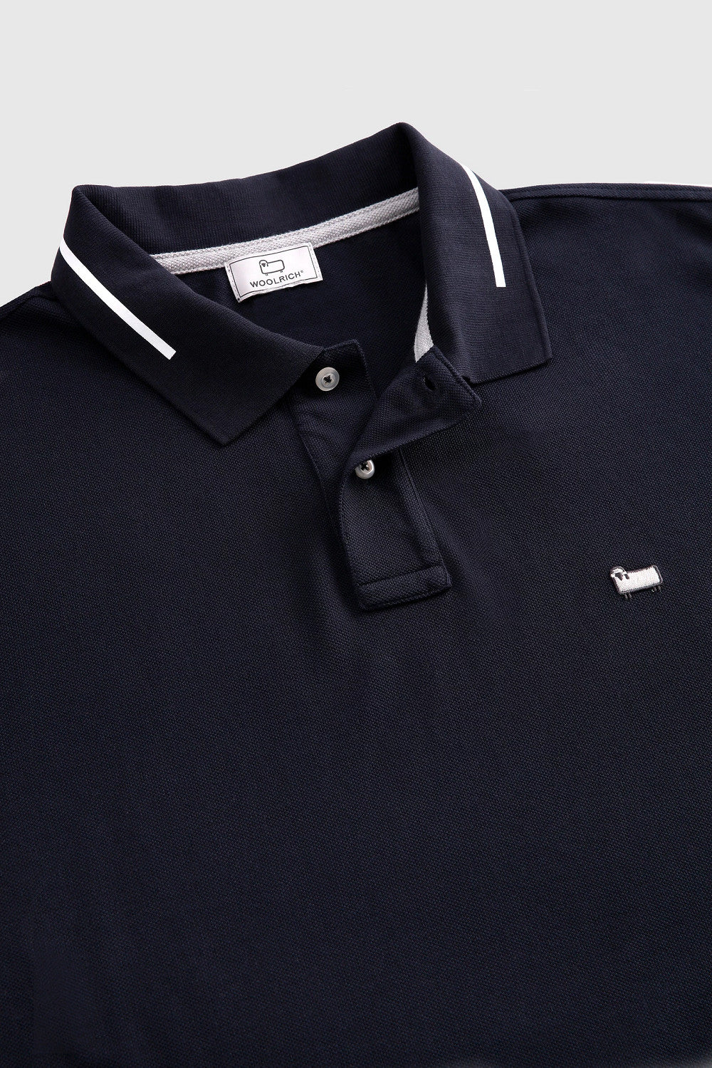 Woolrich Polo Uomo Cotone Blu Scuro