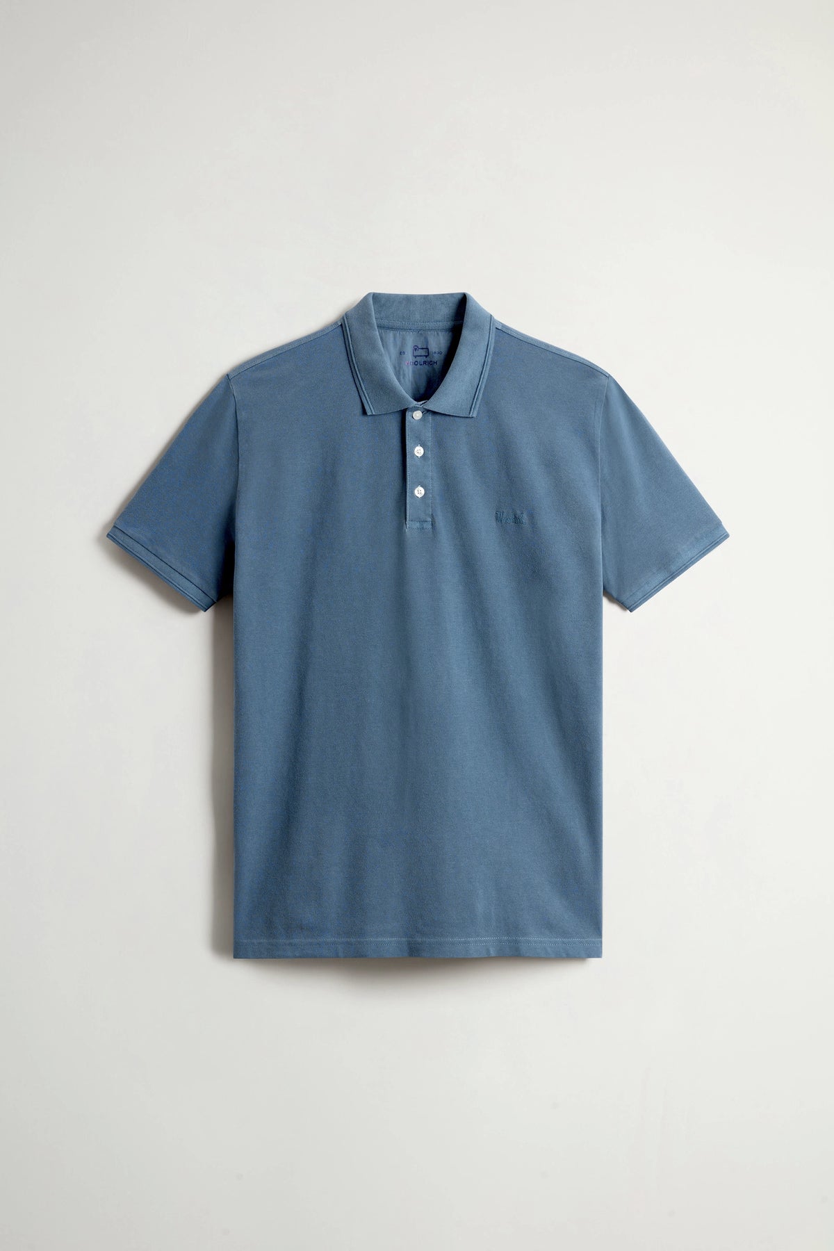 Woolrich Polo Uomo Cotone Stretch Avion Chiaro