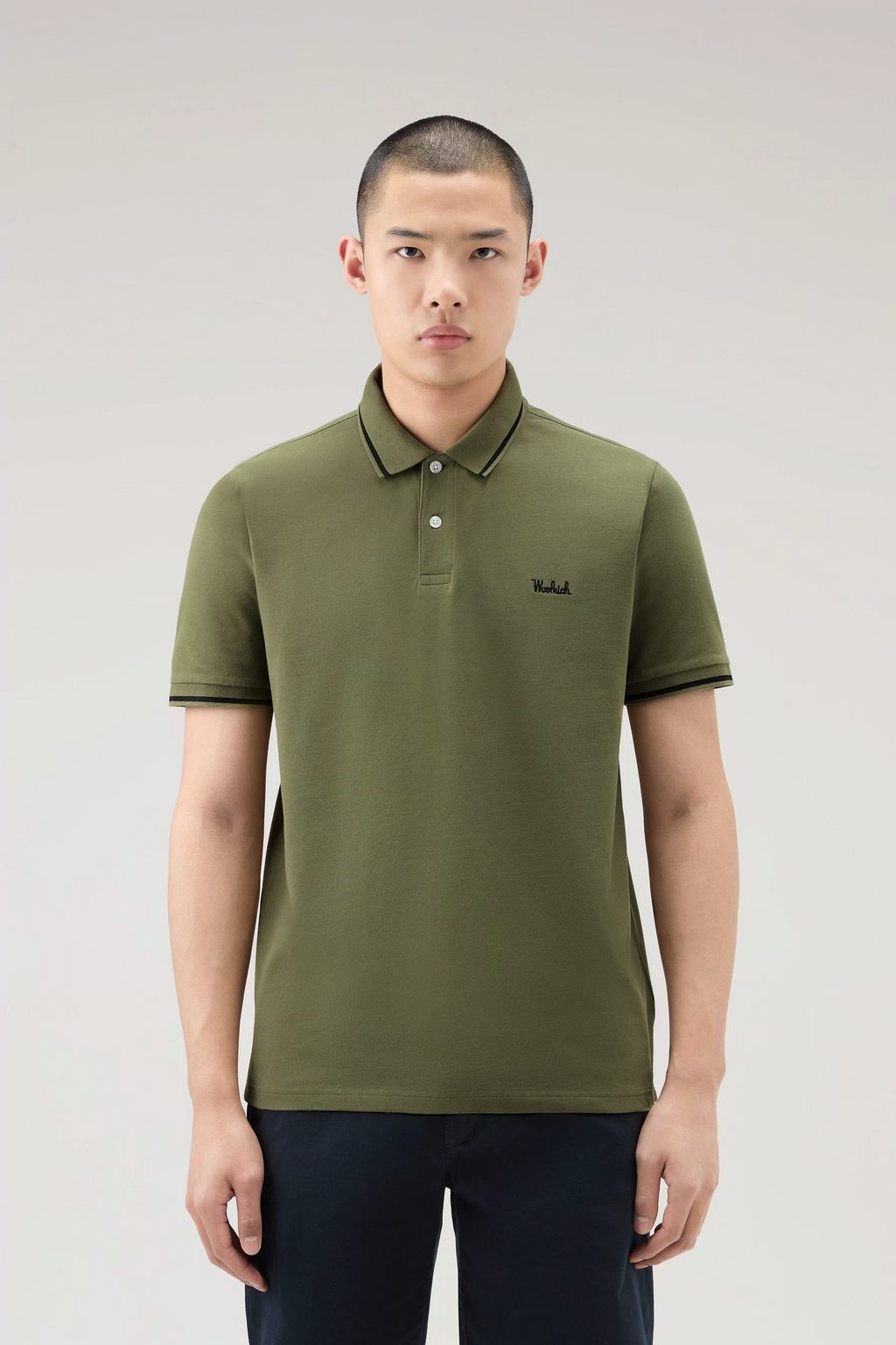 Woolrich Polo Uomo Monterey Cotone Stretch