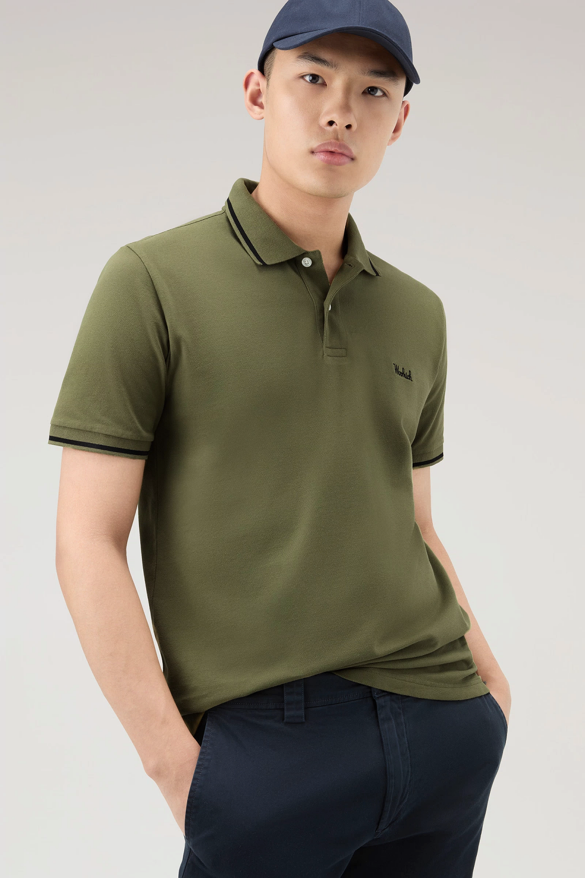 Woolrich Polo Uomo Monterey Cotone Stretch