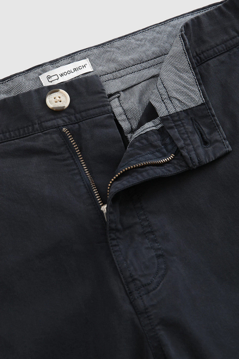 Woolrich Bermuda Cargo Uomo Cotone Blu Scuro