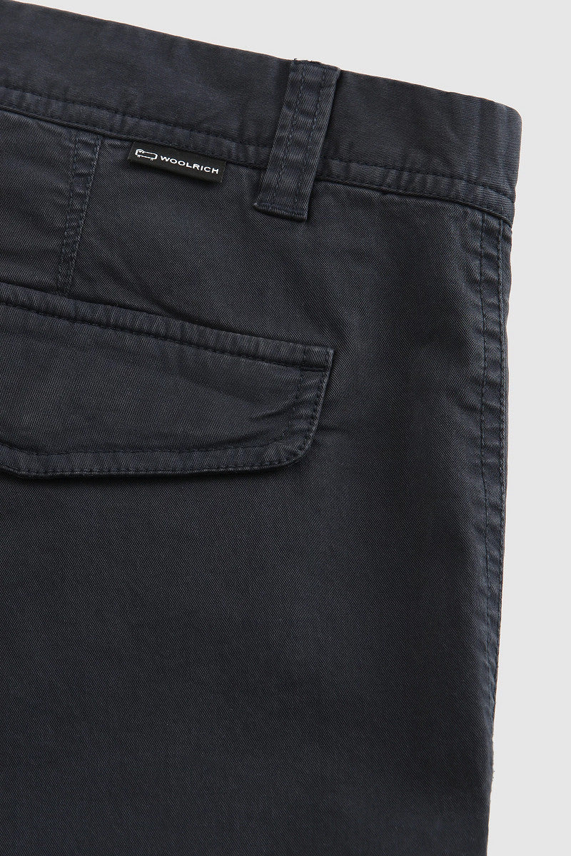 Woolrich Bermuda Cargo Uomo Cotone Blu Scuro
