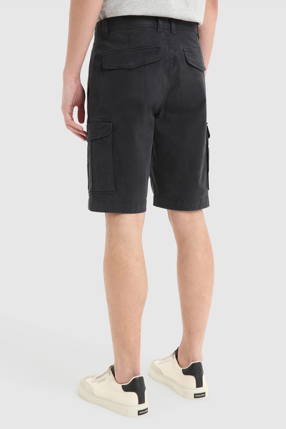 Woolrich Bermuda Cargo Uomo Cotone Blu Scuro