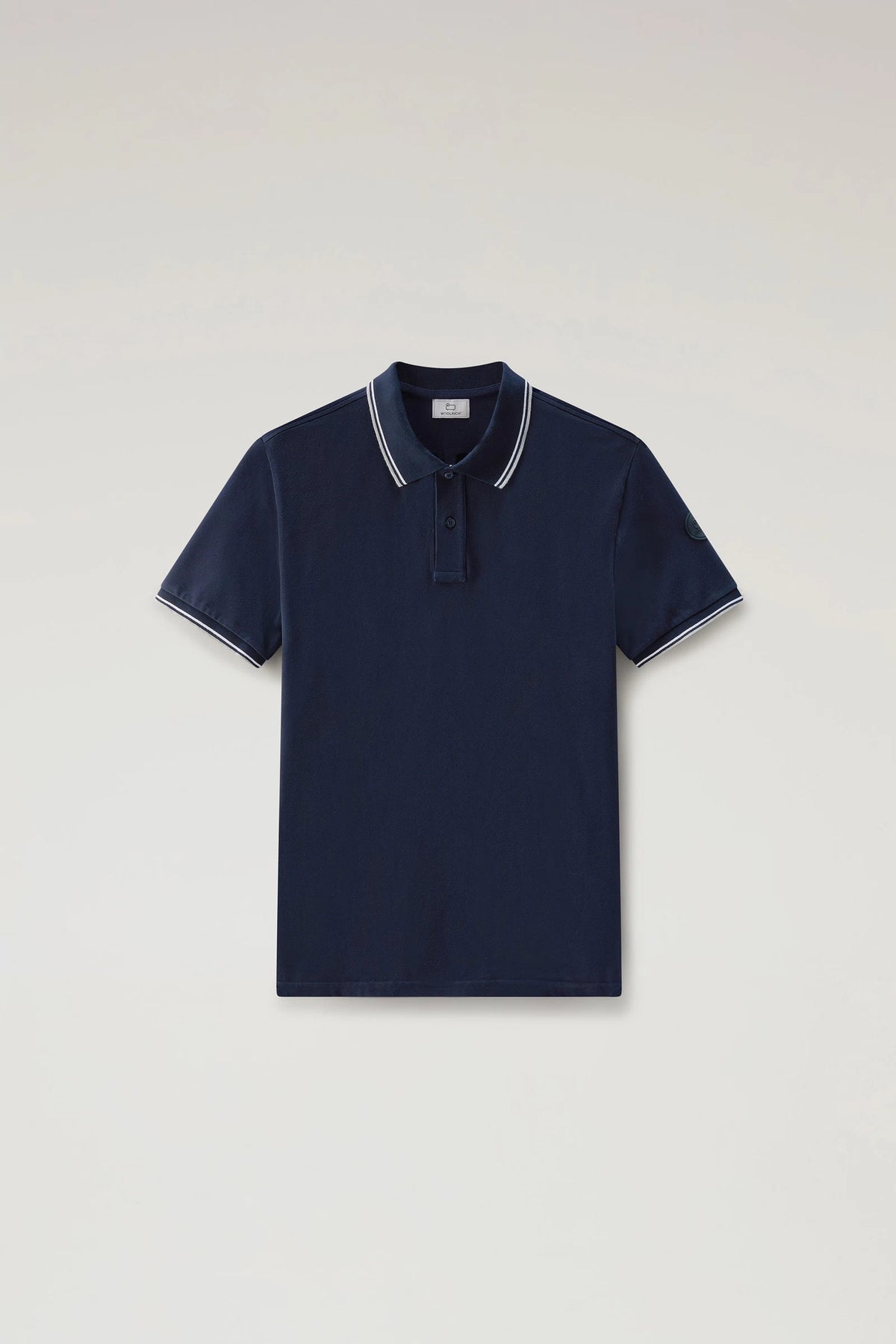 Woolrich Polo Uomo Monterey Cotone Stretch Blu Scuro
