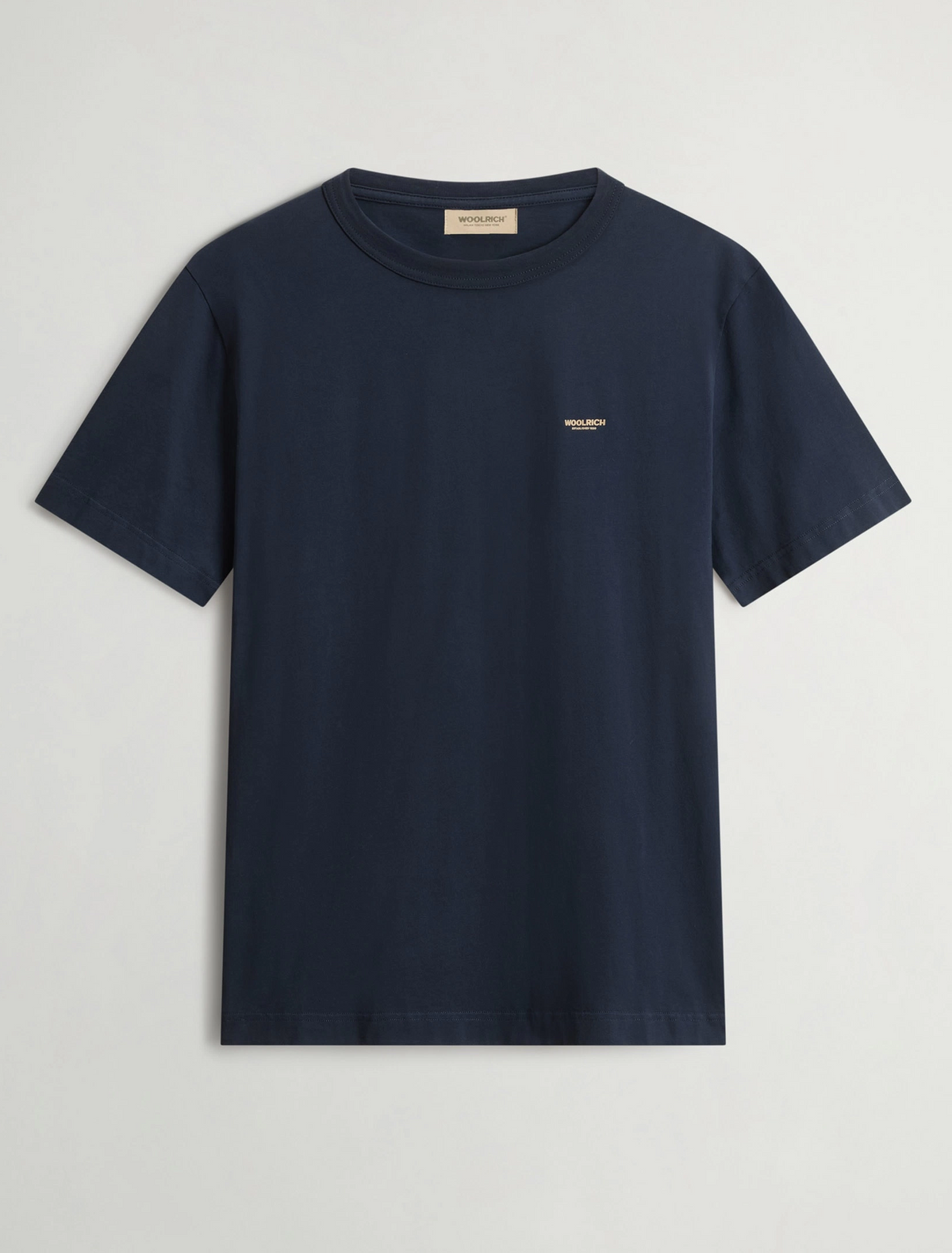 Woolrich T-Shirt Uomo Cotone Blu Scuro