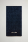 Woolrich Telo Mare Cotone Blu Scuro