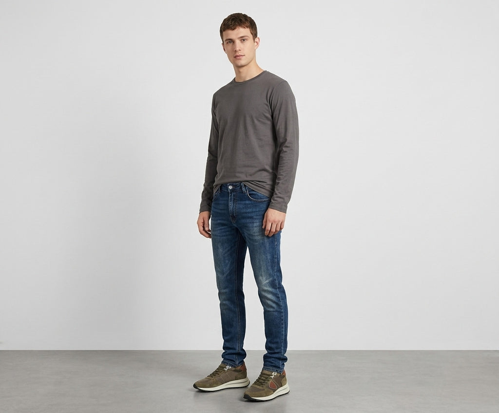 Ytual Jeans Uomo Bob Dark Stretch