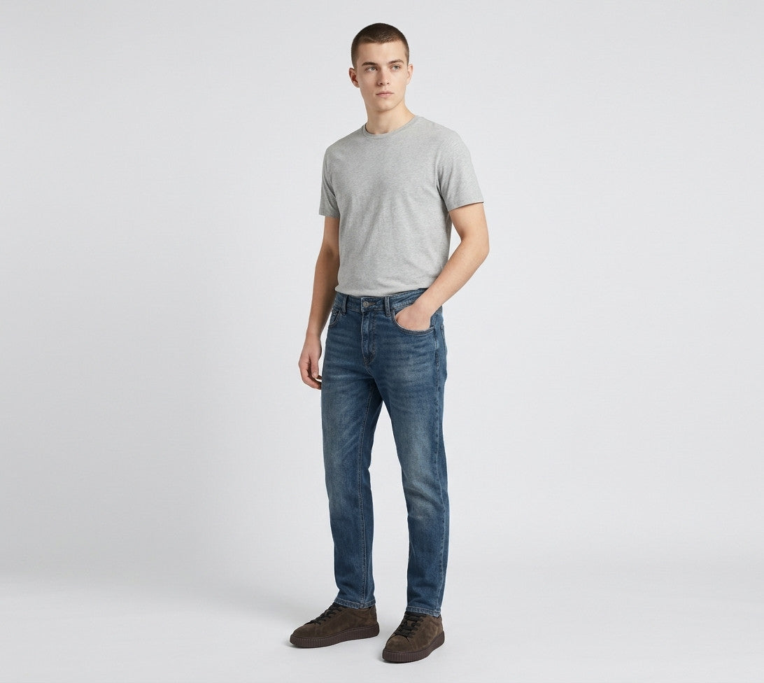 Ytual Jeans Uomo Bob Medio Stretch