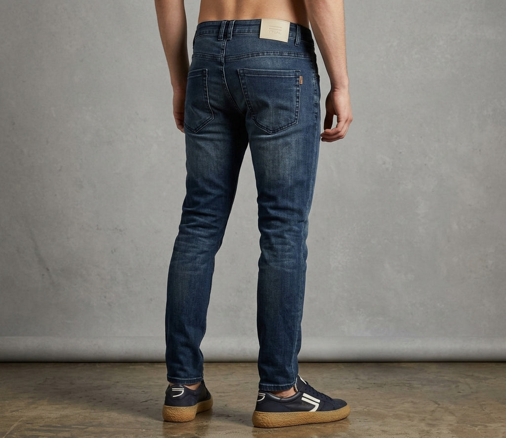 Ytual Jeans Uomo Tommy Dark Stretch