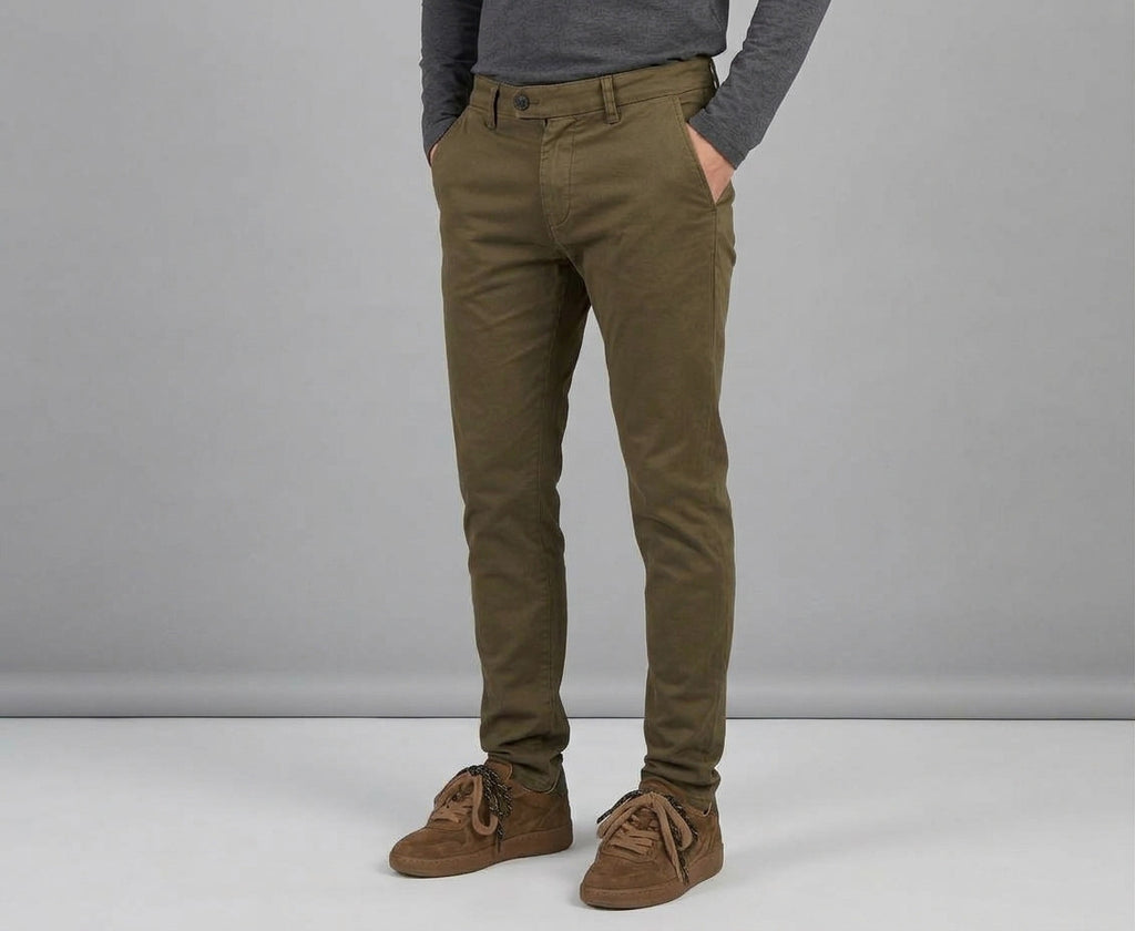 Ytual Pantalone Uomo Tommy Cotone Stretch Torba