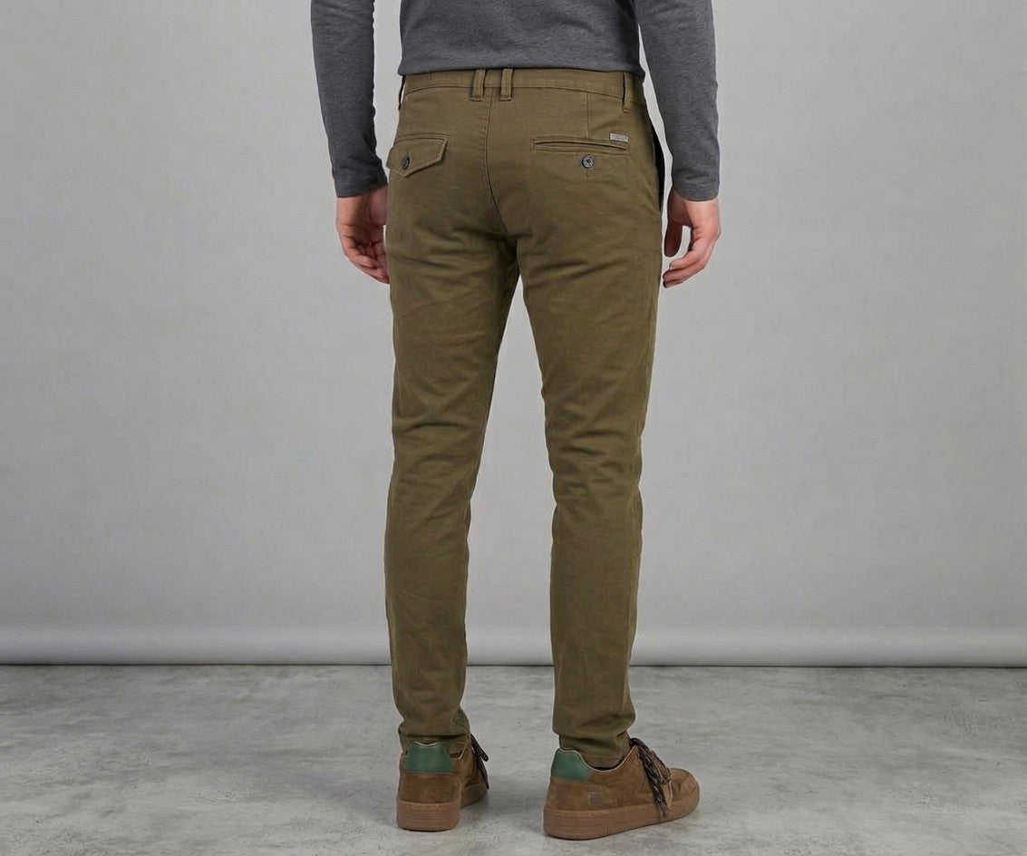 Ytual Pantalone Uomo Tommy Cotone Stretch Torba